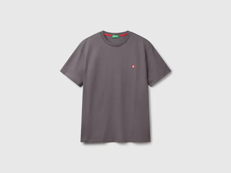 Basic-T-Shirt aus Baumwolle