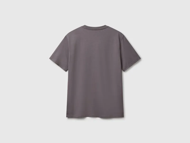 Basic-T-Shirt aus Baumwolle