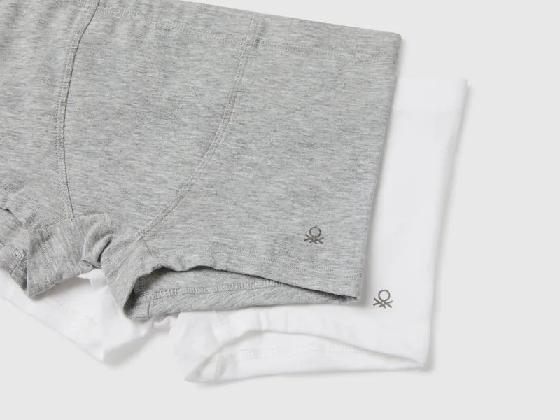 Zwei Boxershorts aus elastischer Baumwolle