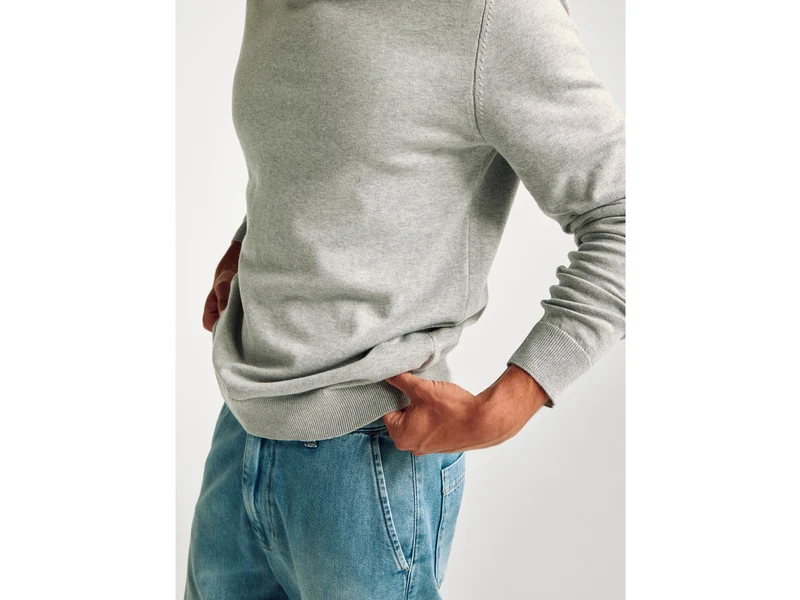 Pullover mit Rundhalsausschnitt aus 100 % Baumwolle