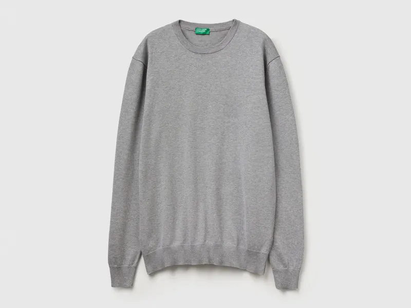 Pullover mit Rundhalsausschnitt aus 100 % Baumwolle