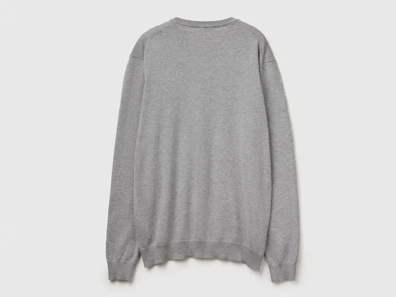 Pullover mit Rundhalsausschnitt aus 100 % Baumwolle