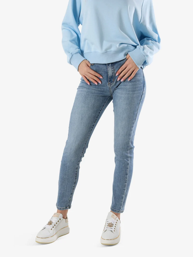 Jeans donna regular fit a vita bassa - jeans
