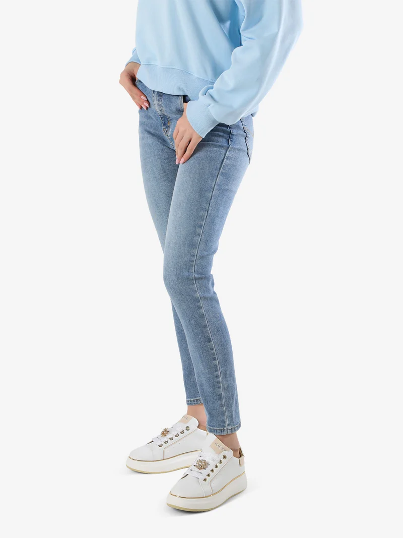 Jeans donna regular fit a vita bassa - jeans