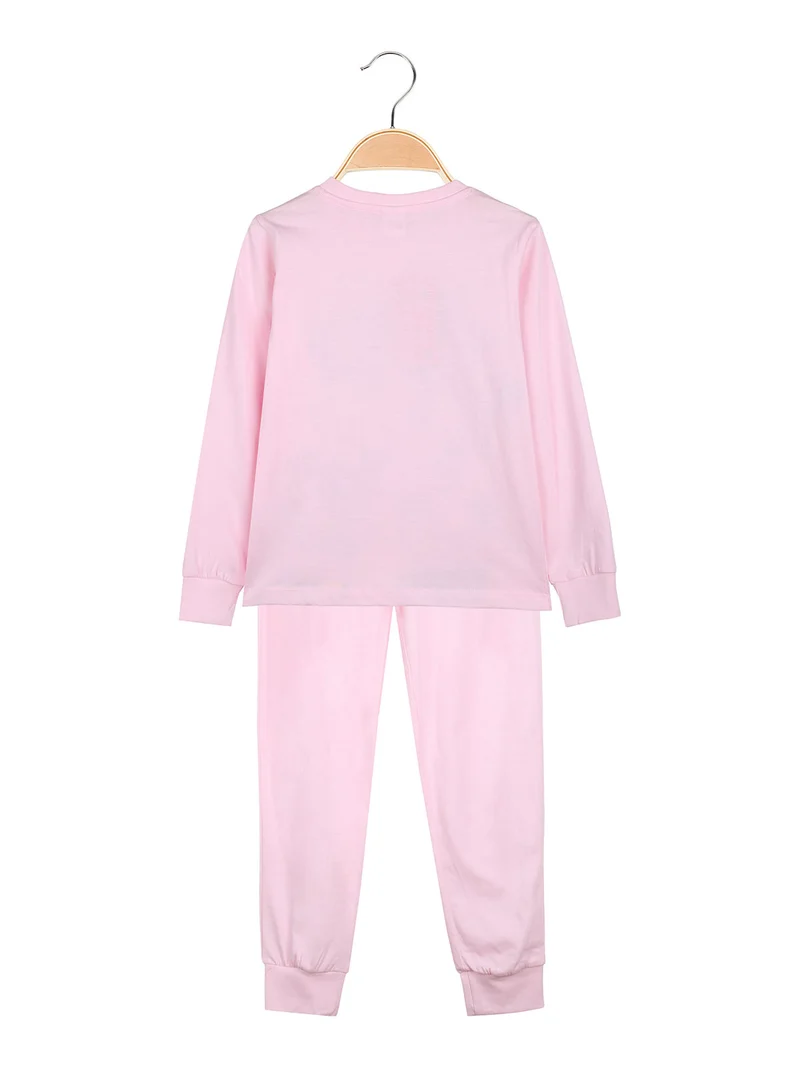 Minnie e Paperina pigiama lungo da bambina in cotone - rosa