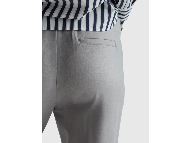Hose mit Bündchen aus Stretch-Viskose-Mix