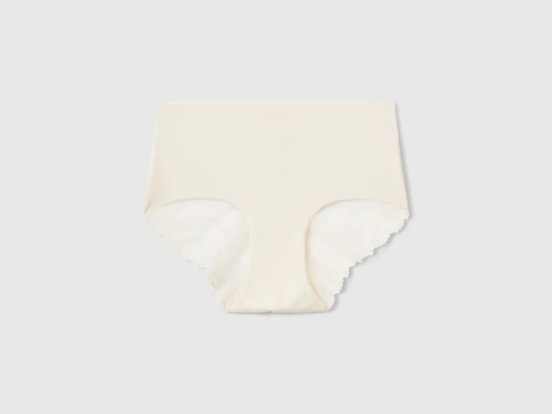 Stretch-Culotte mit Spitze