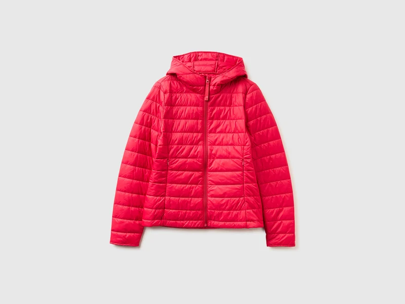 Leichte Daunenjacke mit Kapuze