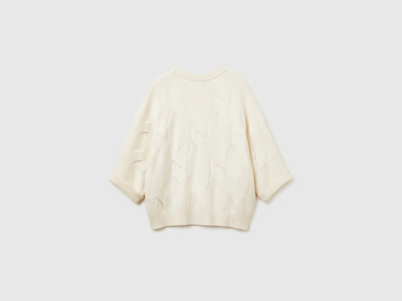 Pullover aus reinem Kaschmir mit Rautenmuster