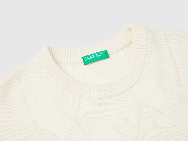 Pullover aus reinem Kaschmir mit Rautenmuster