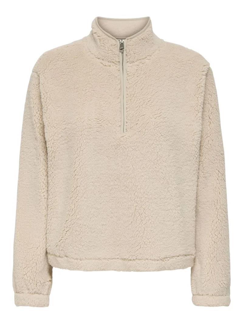 ONLNEW DALLAS L/S HIGHNECK ZIP SWT NOOS