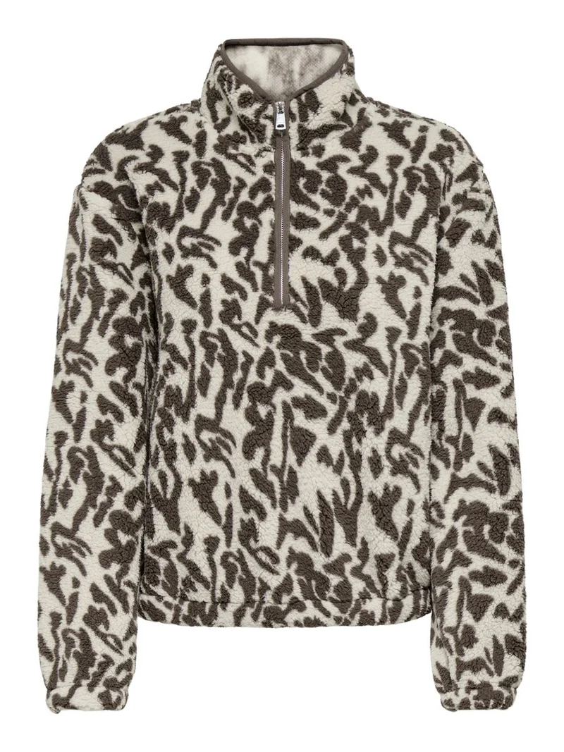ONLNEW DALLAS L/S HIGHNECK ZIP SWT NOOS
