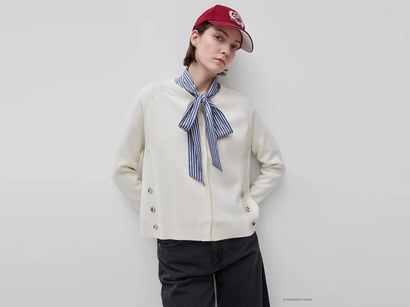Strickjacke mit Knöpfen