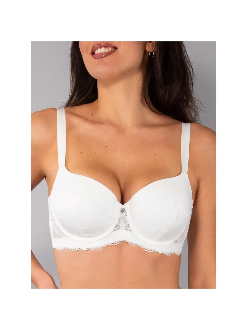 AR14 Reggiseno imbottito preformato con ferretto coppa C - panna