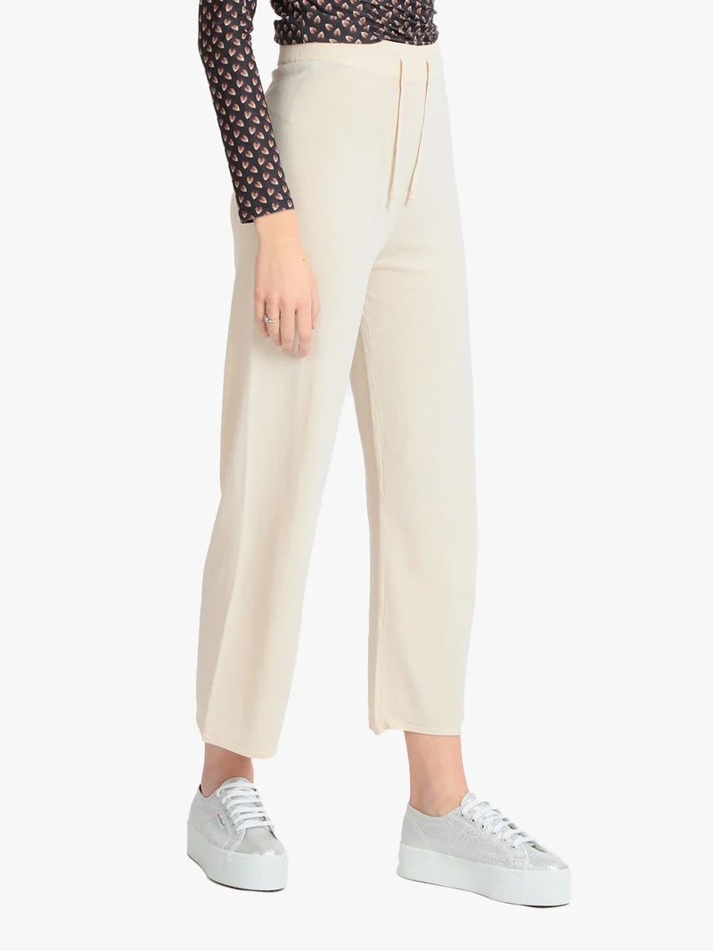 Pantaloni donna palazzo leggeri - beige
