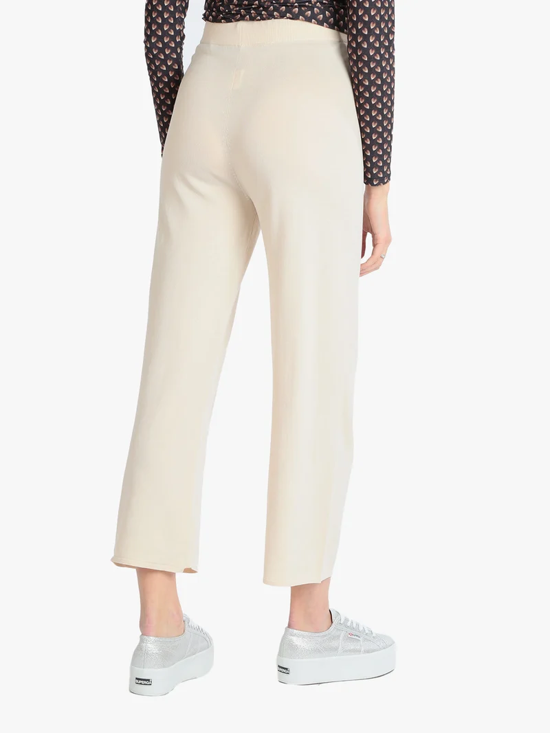 Pantaloni donna palazzo leggeri - beige