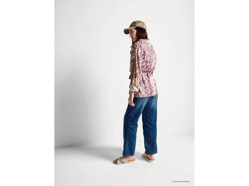 Cropped-Jeans aus Baumwolle