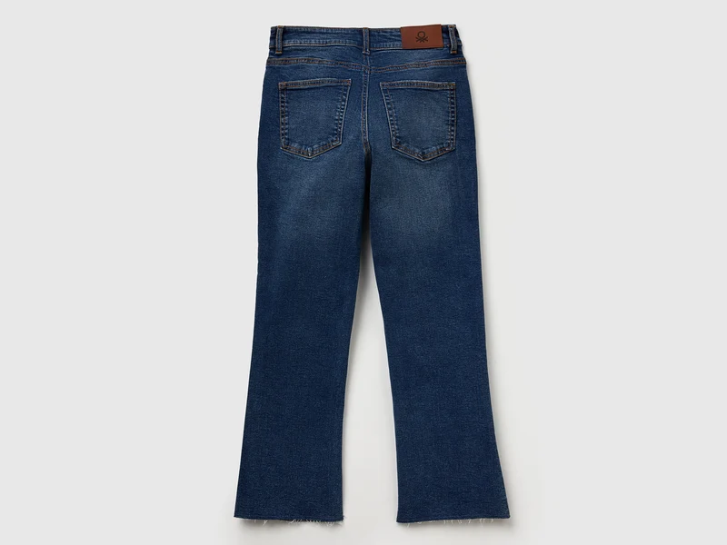 Cropped-Jeans aus Baumwolle