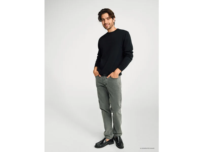 Pullover mit Rundhalsausschnitt aus 100 % Baumwolle