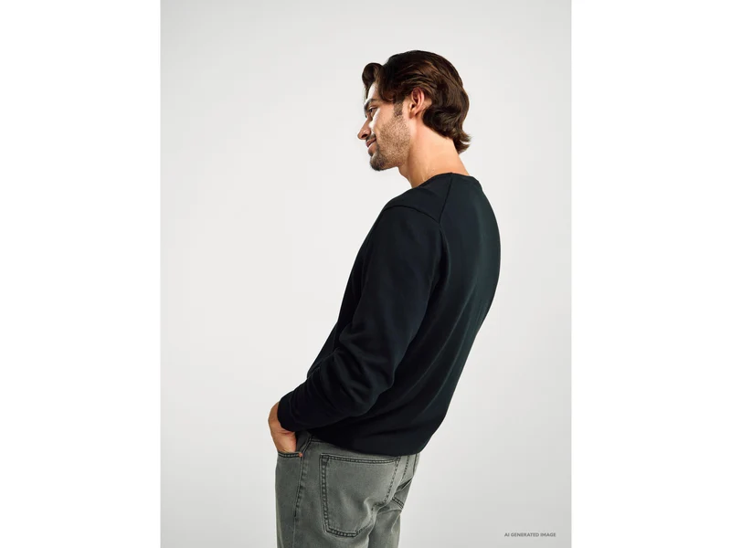 Pullover mit Rundhalsausschnitt aus 100 % Baumwolle