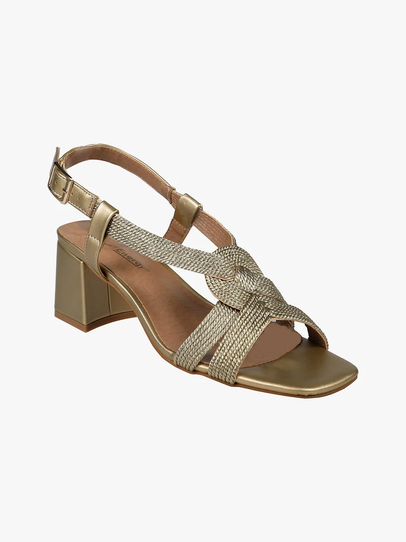 Sandali donna con tacco - platino