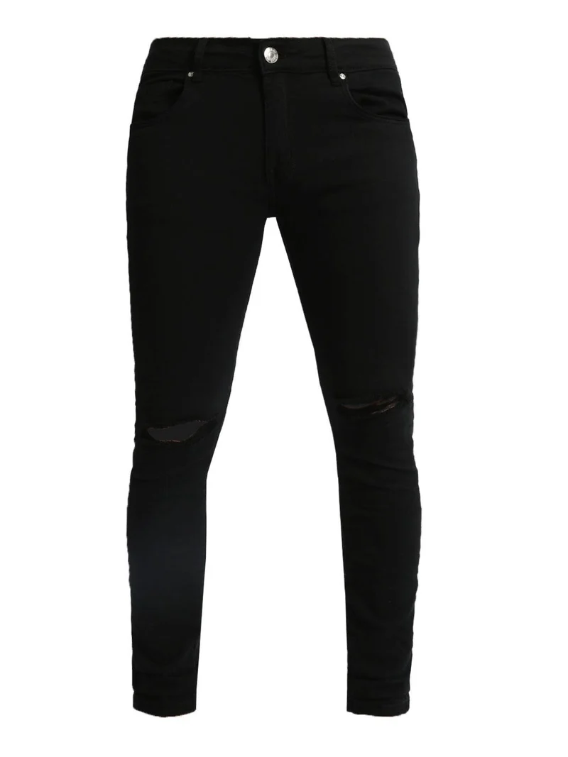 Pantaloni strappati - nero