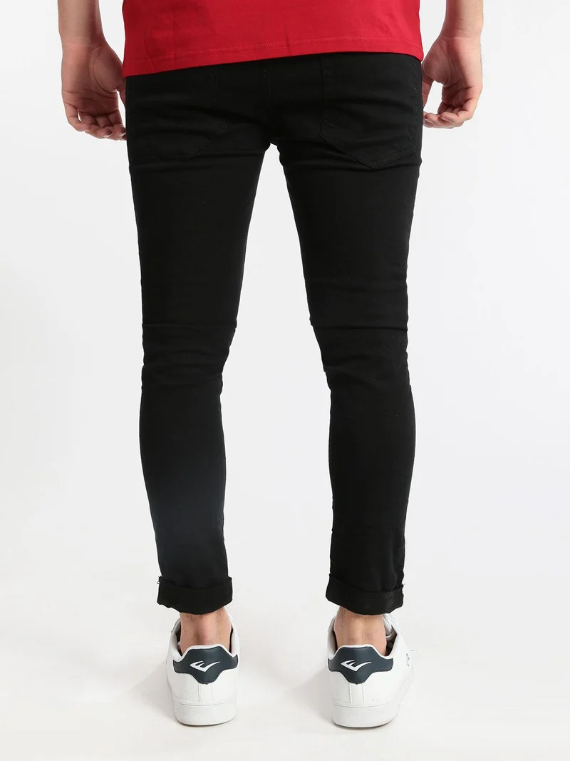 Pantaloni strappati - nero