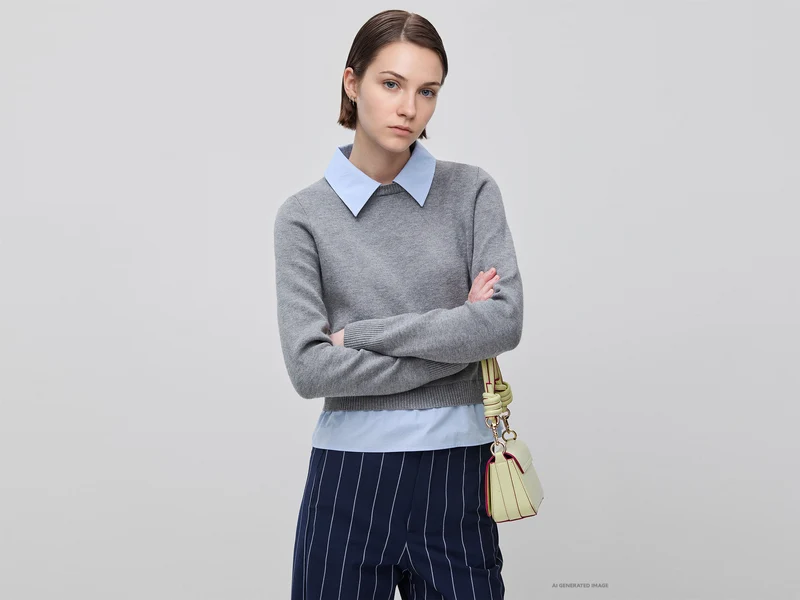 Pullover mit Hemdkragen