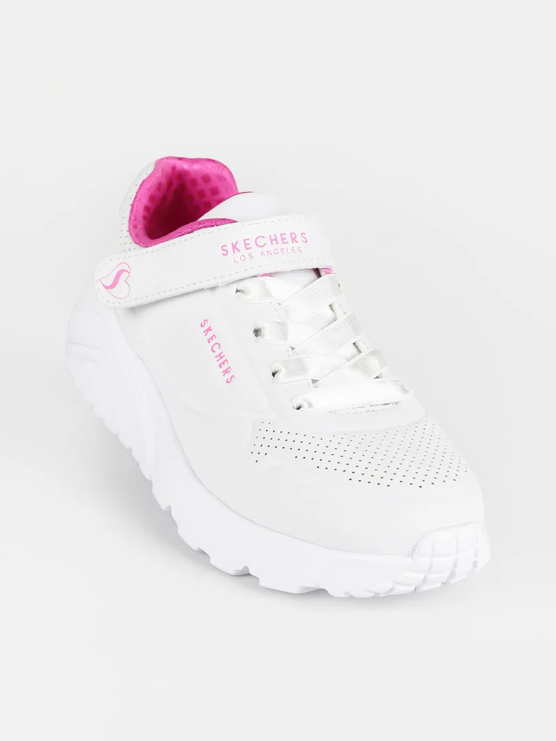 Sneakers bimba con strappo - bianco