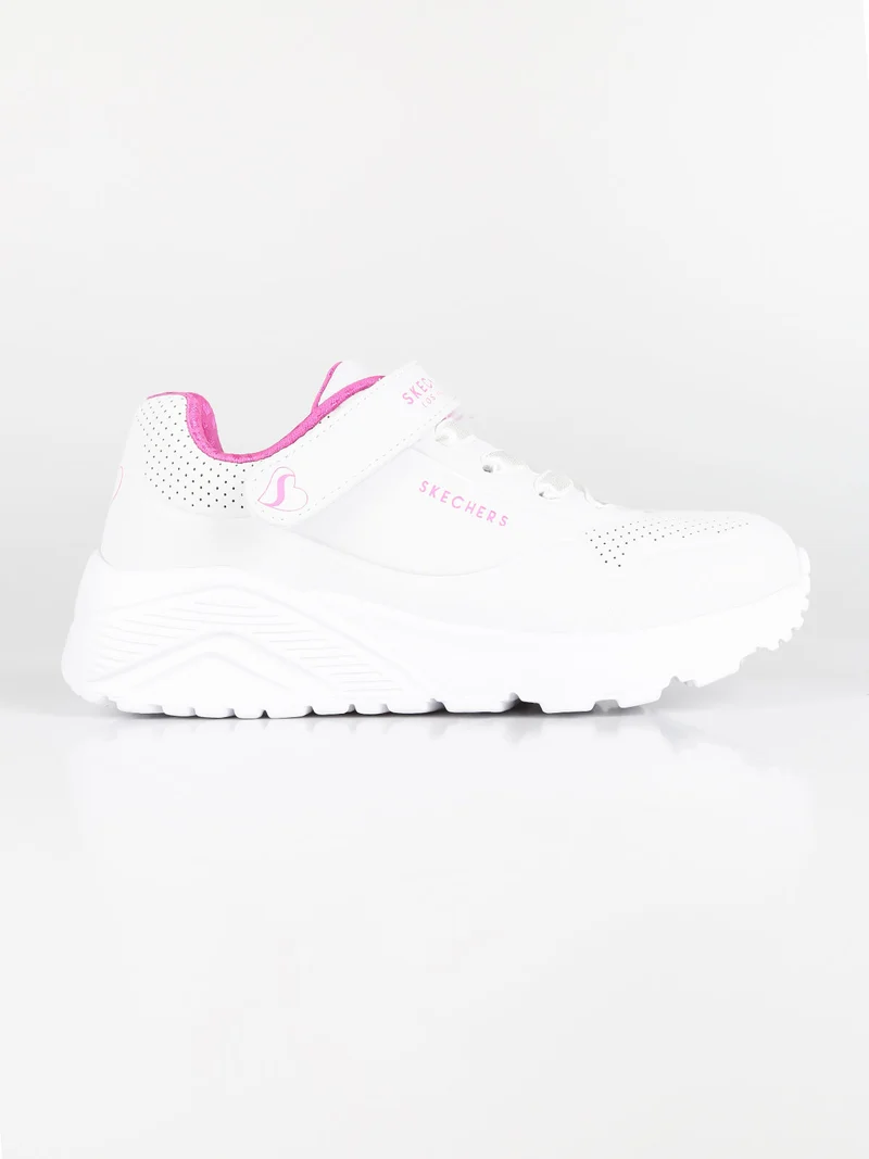 Sneakers bimba con strappo - bianco