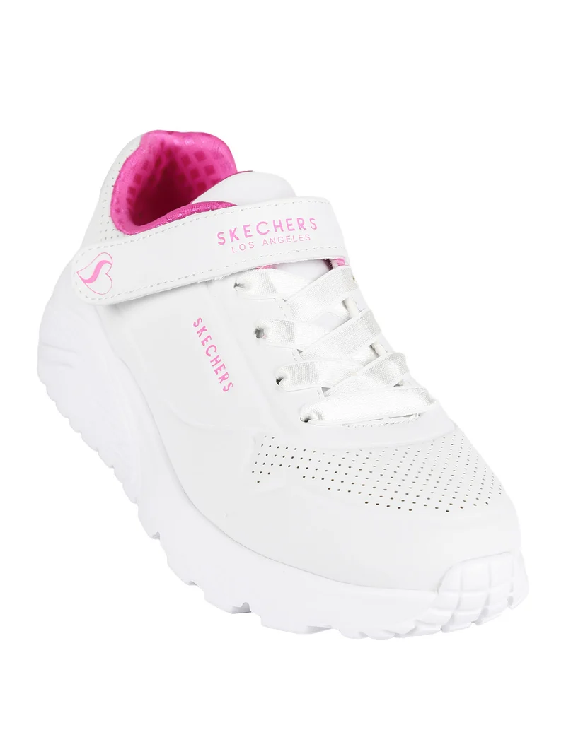 Sneakers bimba con strappo - bianco