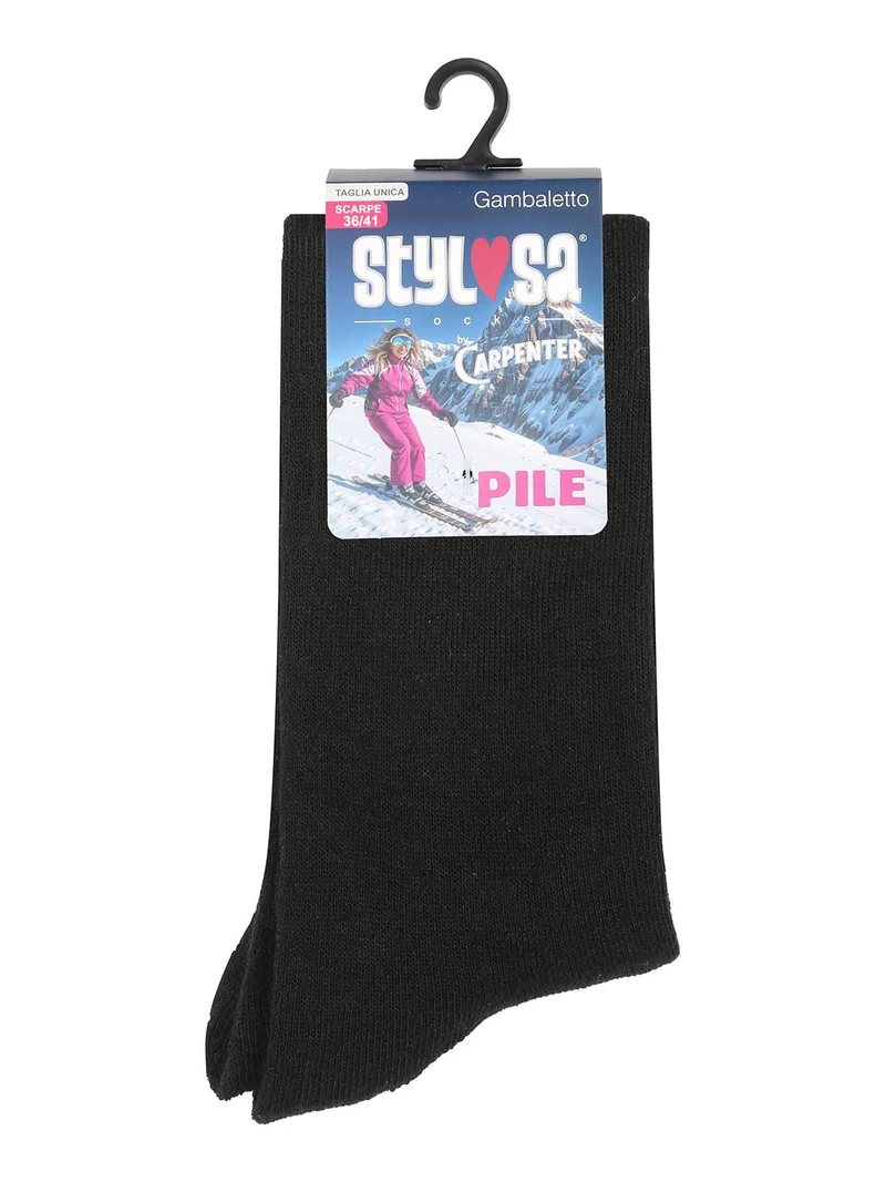 Calze lunghe da donna invernali - nero