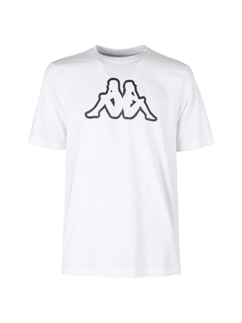 T-shirt da uomo in cotone con logo - bianco