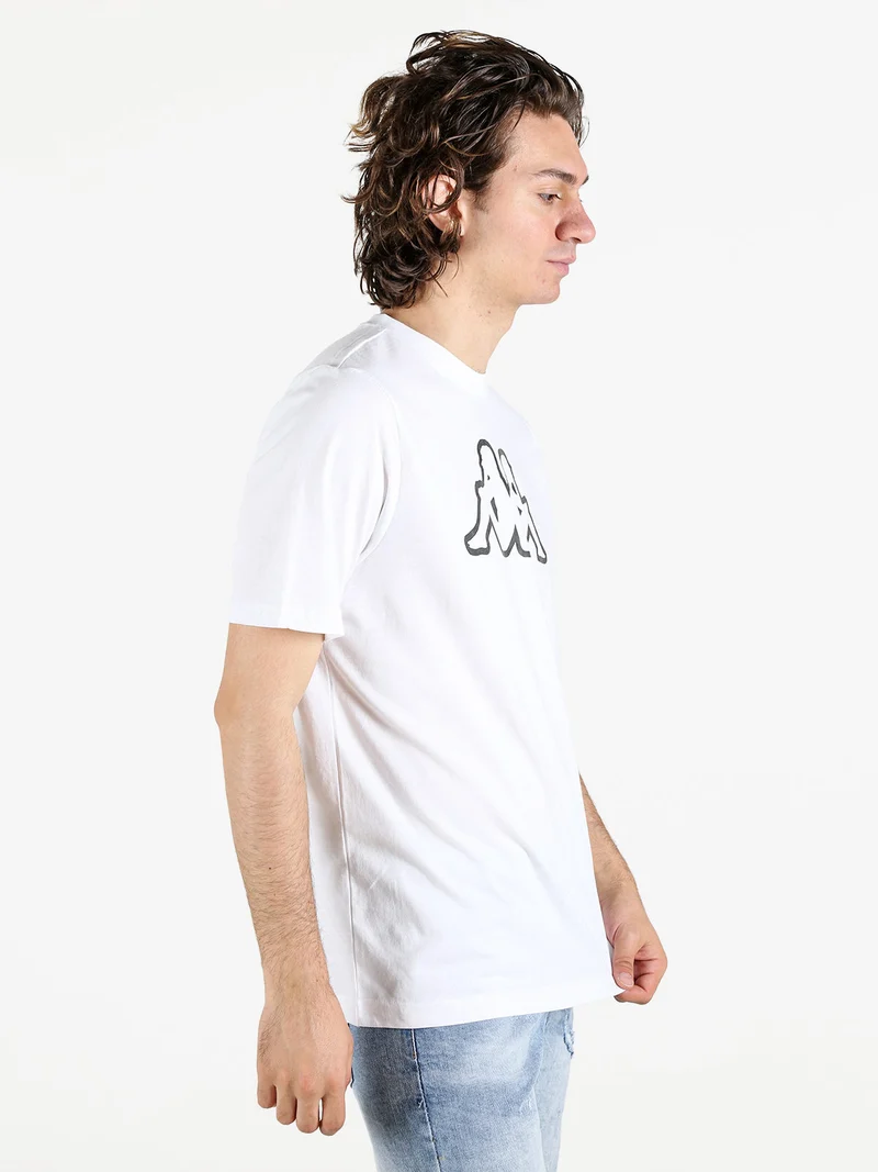 T-shirt da uomo in cotone con logo - bianco