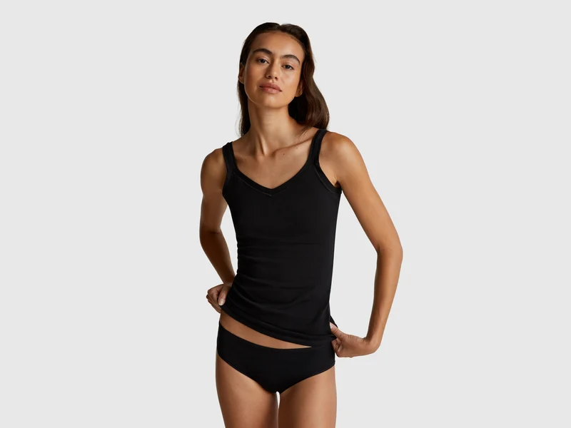 Tanktop aus superelastischer Baumwolle
