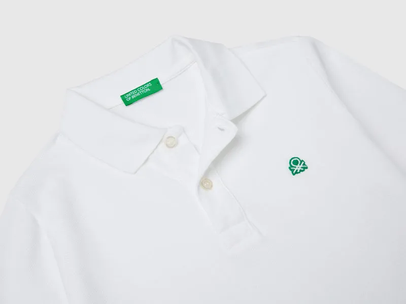 Langärmliges Poloshirt aus Baumwolle