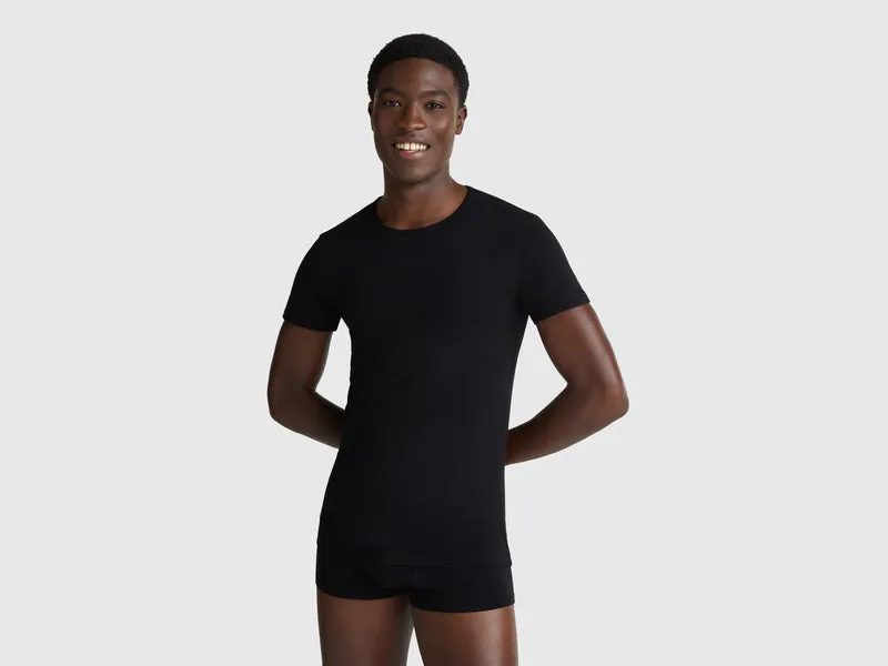 T-Shirt aus elastischer Baumwolle