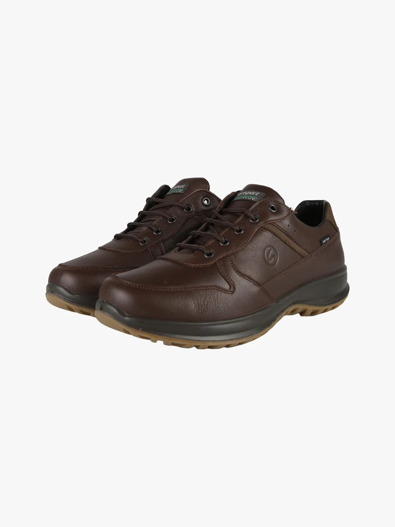 Scarpe stringate uomo in pelle - moro