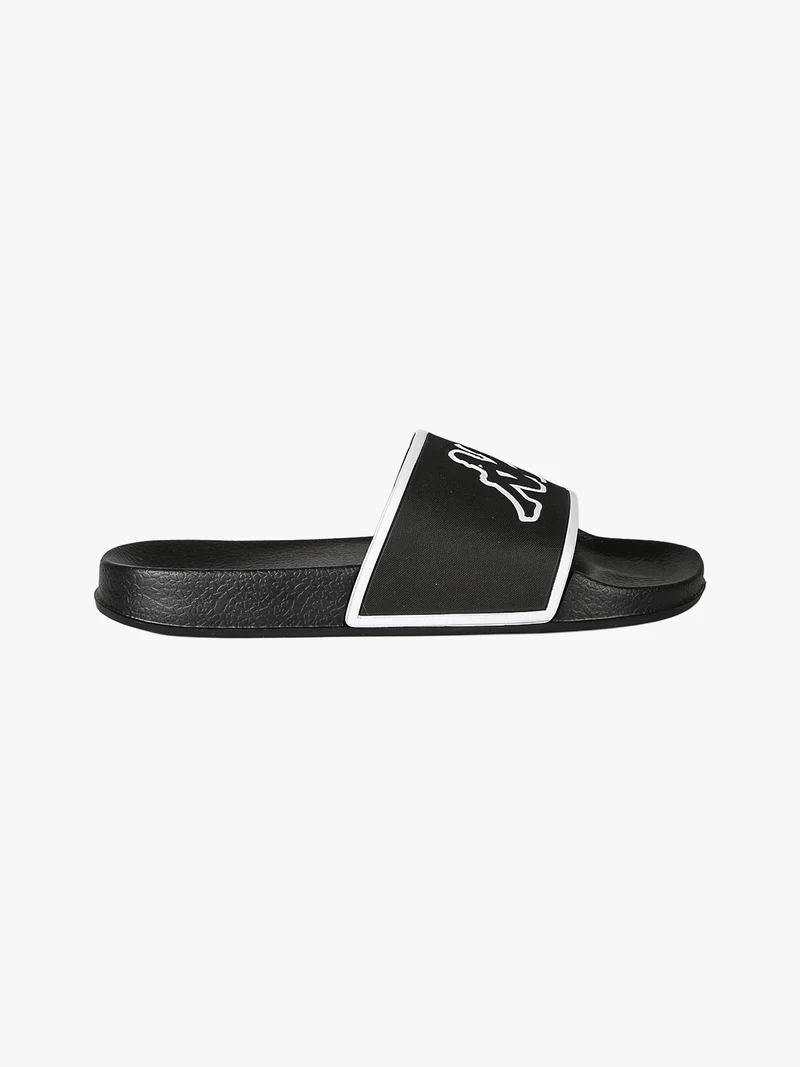 LOGO FLIP Ciabatte da ragazzi a fascia con logo - nero