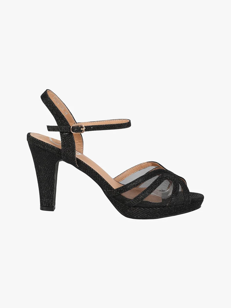 Gavi Sandali donna glitter con tacco e plateau