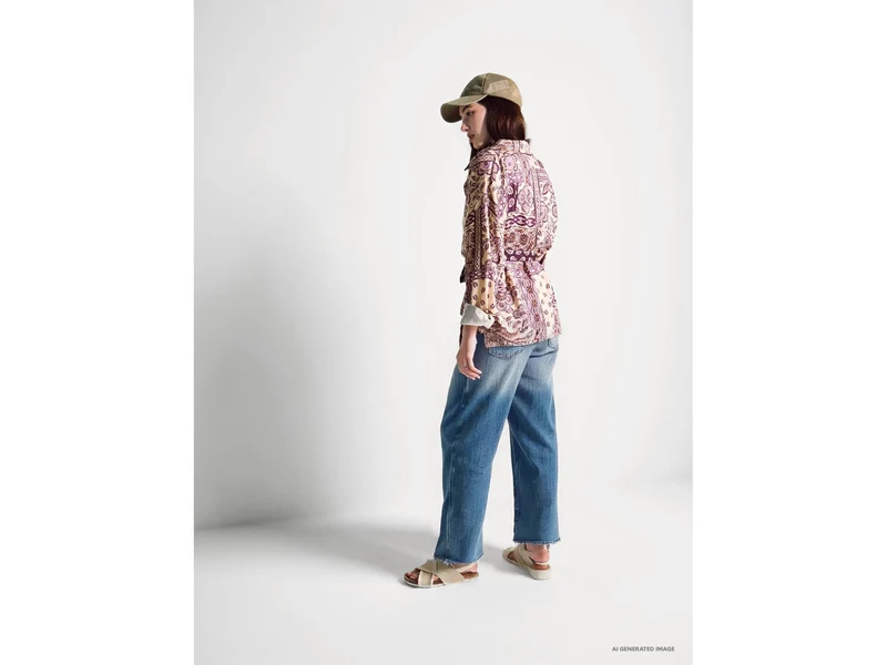 Cropped-Jeans aus Baumwolle