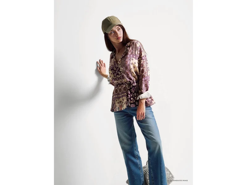 Cropped-Jeans aus Baumwolle