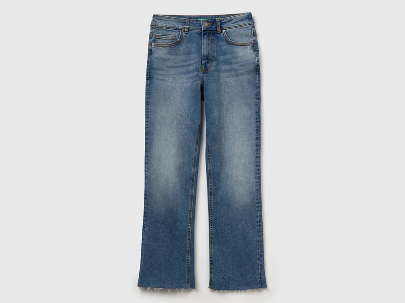 Cropped-Jeans aus Baumwolle