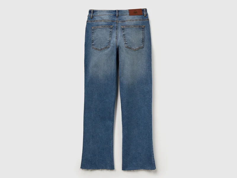 Cropped-Jeans aus Baumwolle