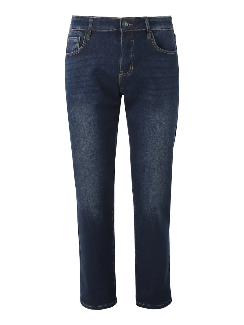 Jeans da uomo a vita bassa con interno felpato - jeans