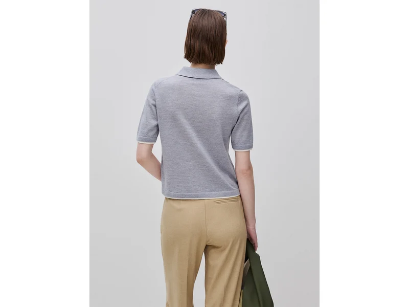 Poloshirt aus 100 % Merinowolle