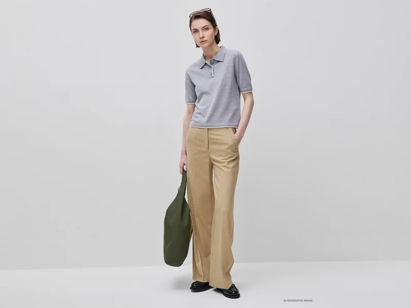 Poloshirt aus 100 % Merinowolle