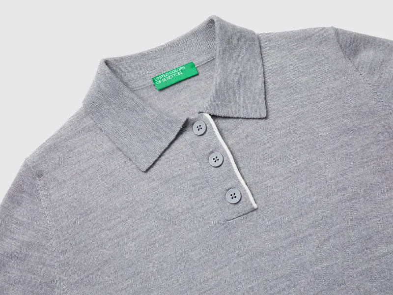 Poloshirt aus 100 % Merinowolle