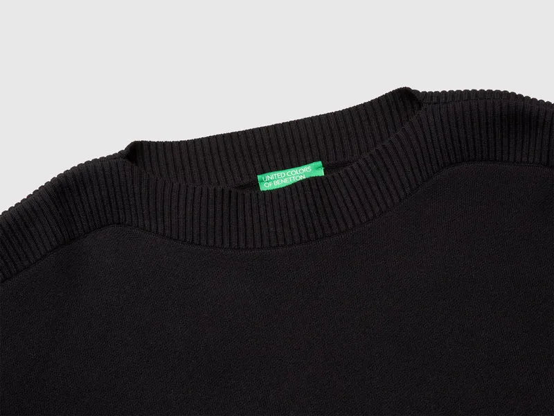 Kastenförmiger Jacquard-Pullover