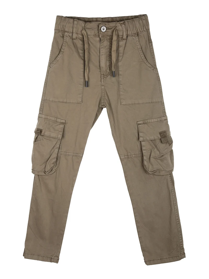 Pantaloni cargo da bambino in cotone - militare